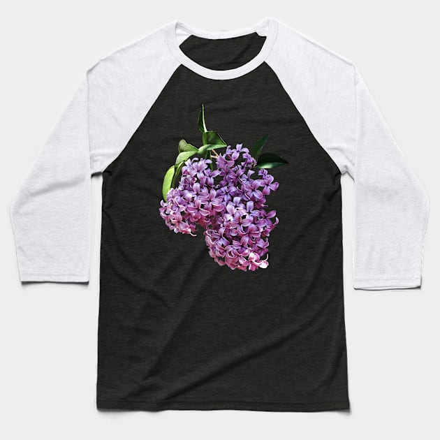 Lilacs - Delicate Pink Lilacs Baseball T-Shirt by SusanSavad